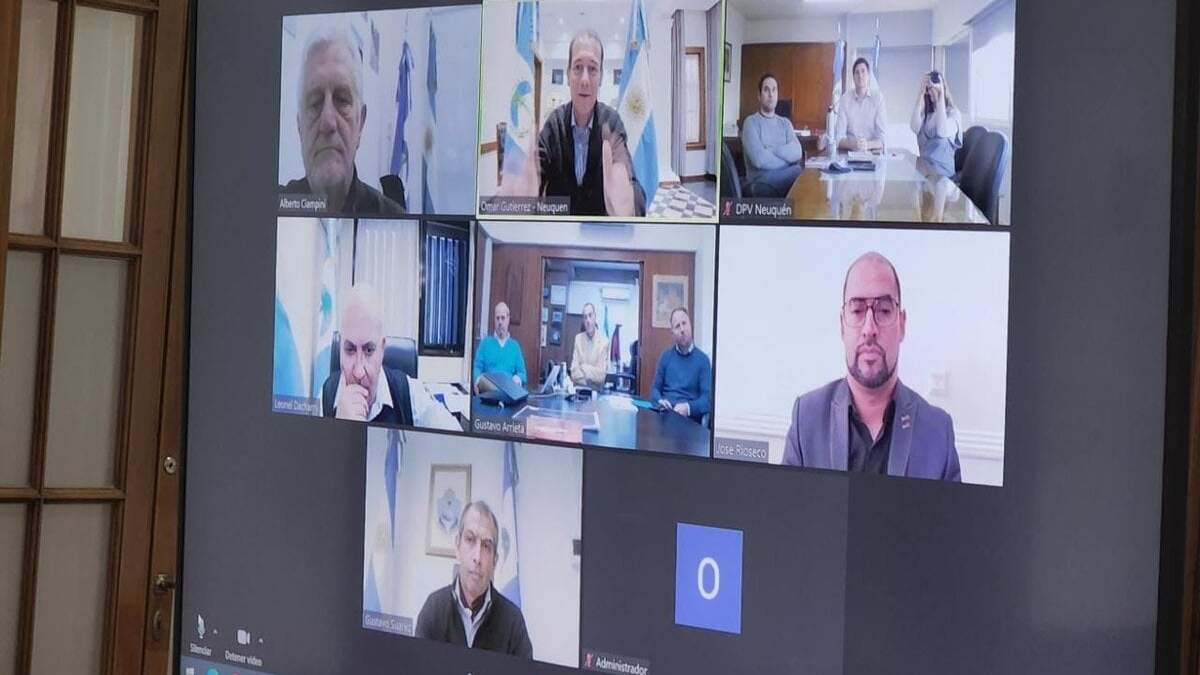 La reunión se realizó de manera virtual. Fuente (Twitter).