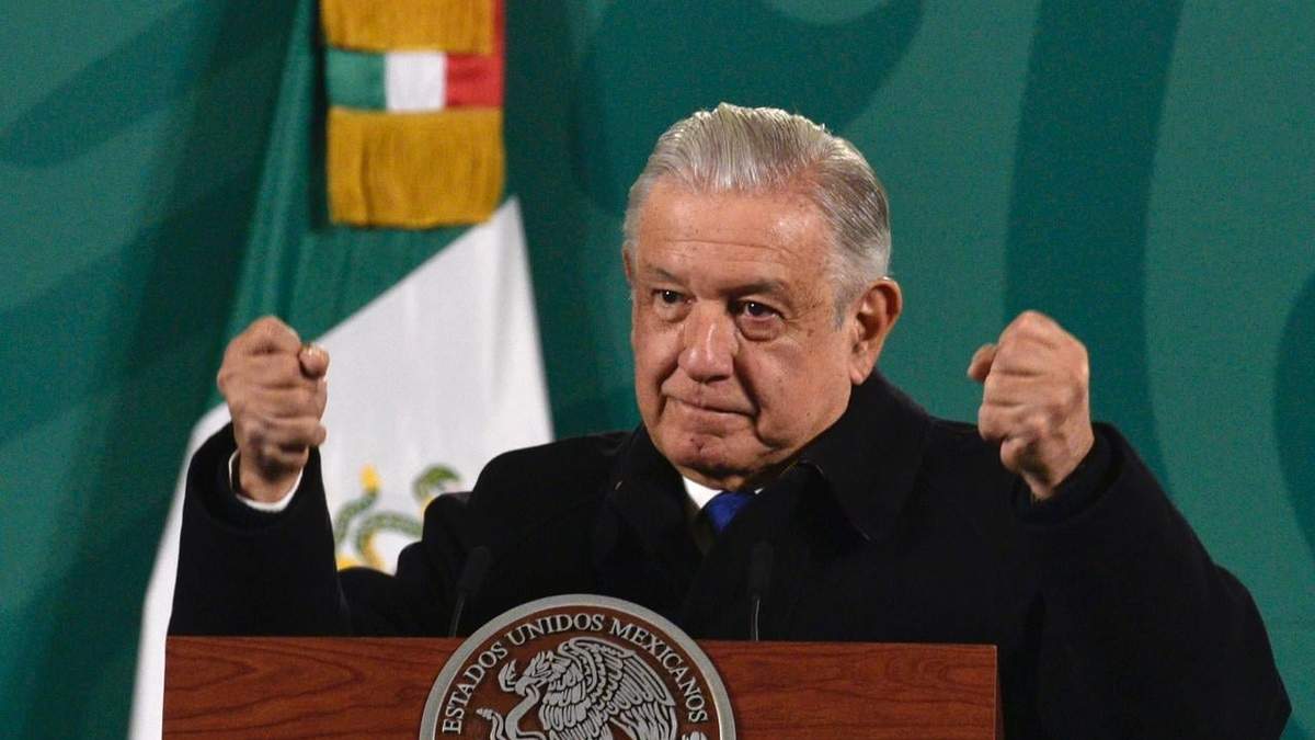 El presidente durante su conferencia mañanera habitual