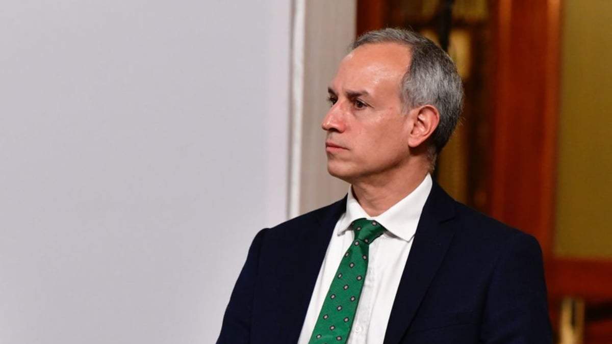 López-Gatell durante la conferencia matutina de López Obrador