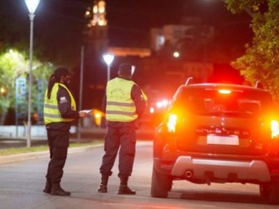 Más de 50 detenciones por circular fuera de horario en Río Negro
