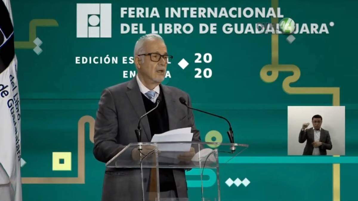 El presidente de la FIL, Raúl Padilla López. Foto: video @RPadillaLopez
