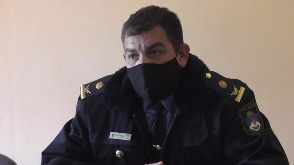 El informe fue brindado por el Crio. Inspector Gustavo Ariel Guaquinchay de Dirección Seguridad Zapala. Fuente: (Daniel Signorile)