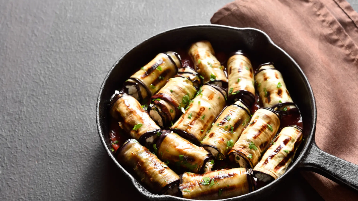 Canelones de berenjenas. Fuente: (Instagram)
