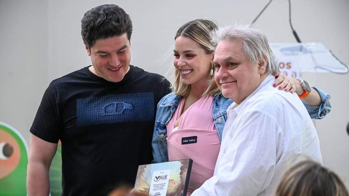Samuel García, Mariana Rodríguez y Carlos Bremer