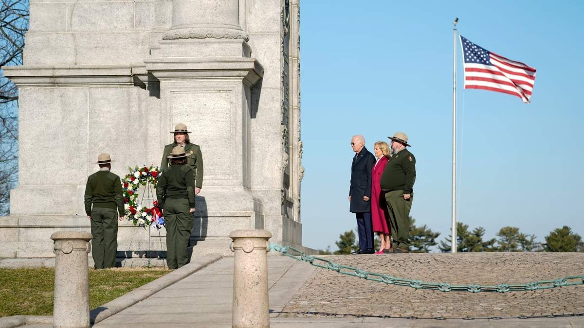 Joe Biden en Valley Forge, Pensilvania