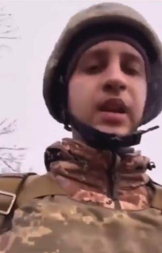 Soldado graba video para despedirse de su familia