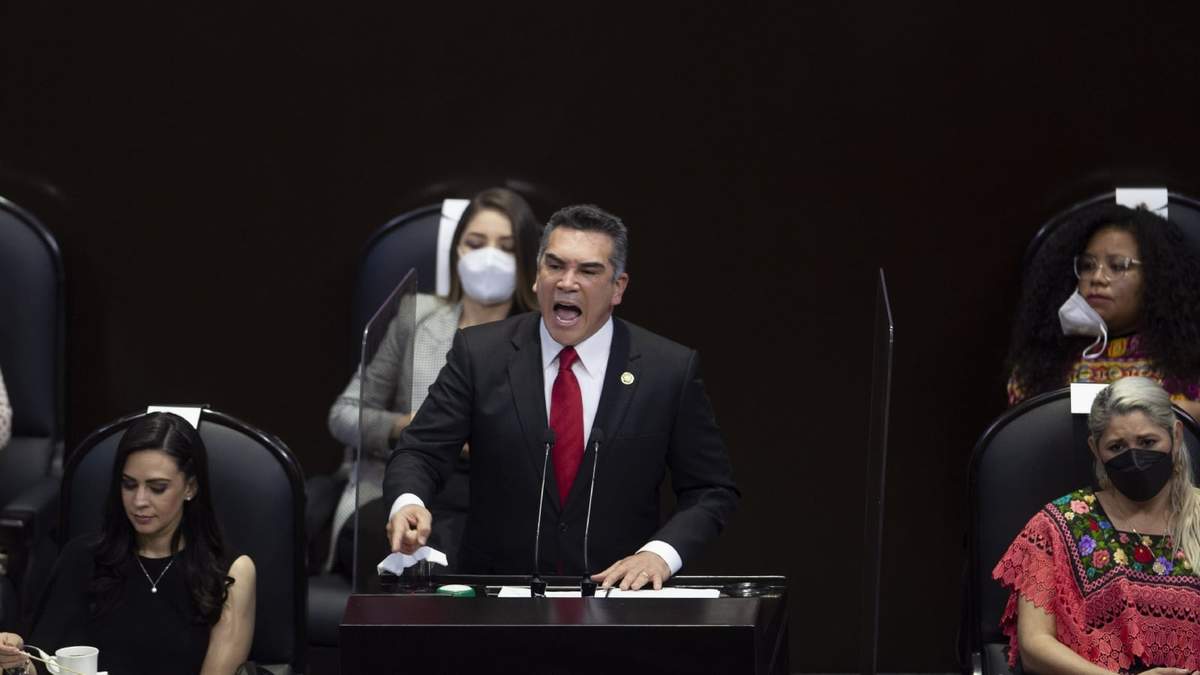 El priista Alejandro Moreno en San Lázaro