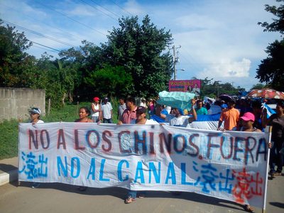 Nicaragua: hasta 120 mil desplazados por el canal interoceánico