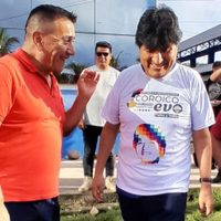 Ramón Rioseco viajó a Bolivia para participar del congreso en el que Evo Morales relanzó su nuevo espacio político