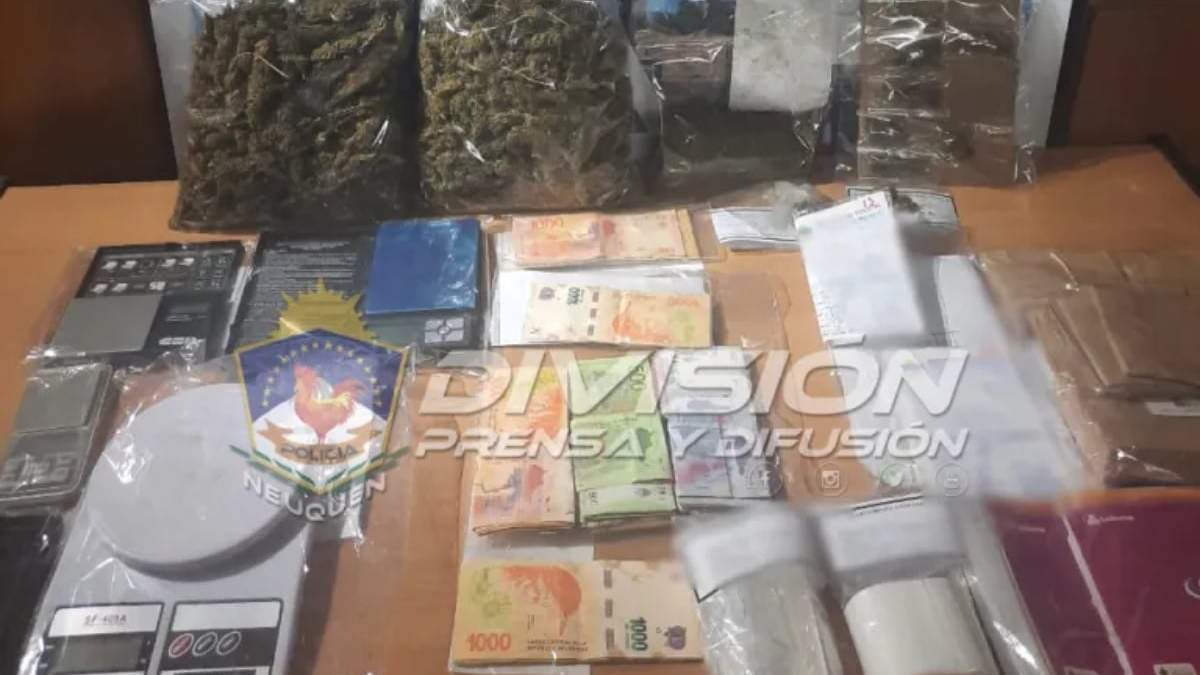 Allanamiento kiosco narco. Fuente: (Policía de Neuquén)