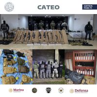 Decomisan armas, explosivos y droga en cateos realizados en Xochitepec, Morelos