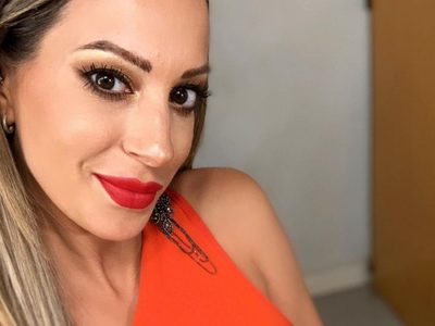 ¡Le salió todo mal! Noelia Marzol fue a la cancha a alentar a su novio y le pasó esto… ¡Terrible!
