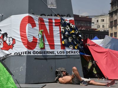 CNTE mantendrá su plantón en el Zócalo