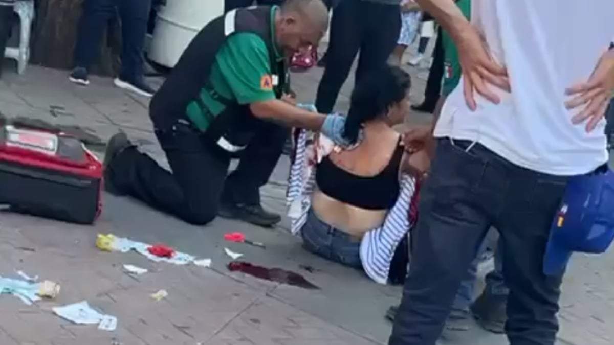 La mujer lesionada de bala