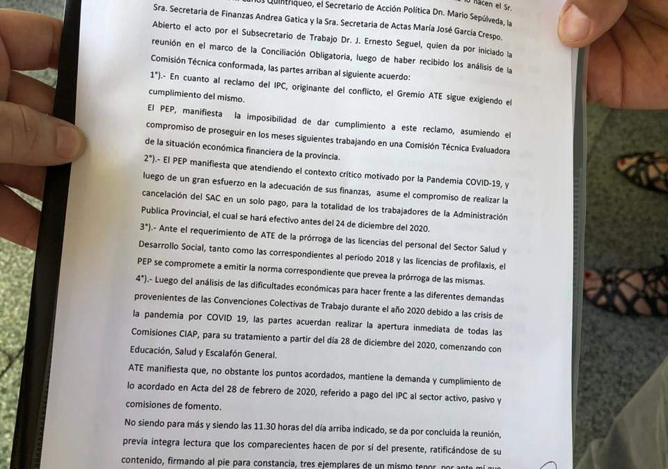 Acta acuerdo