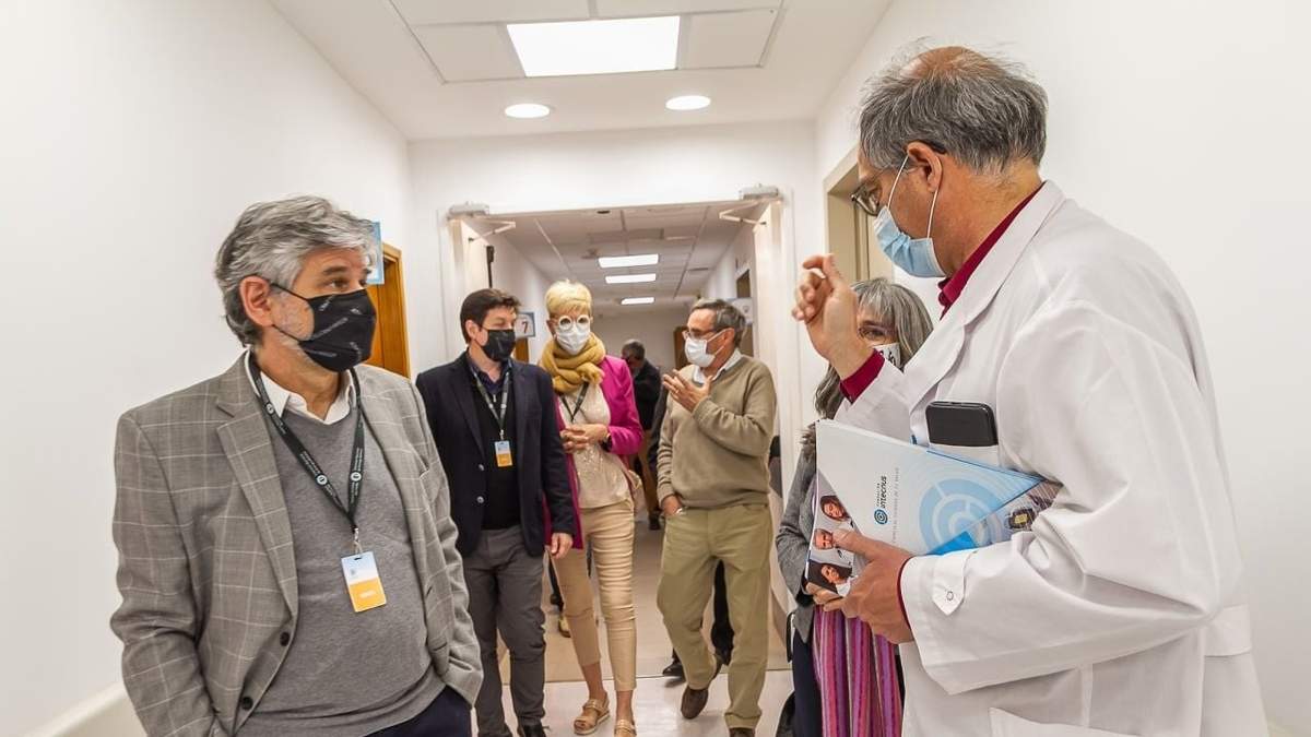Daniel Filmus en su recorrida. Fuente: (Twitter)