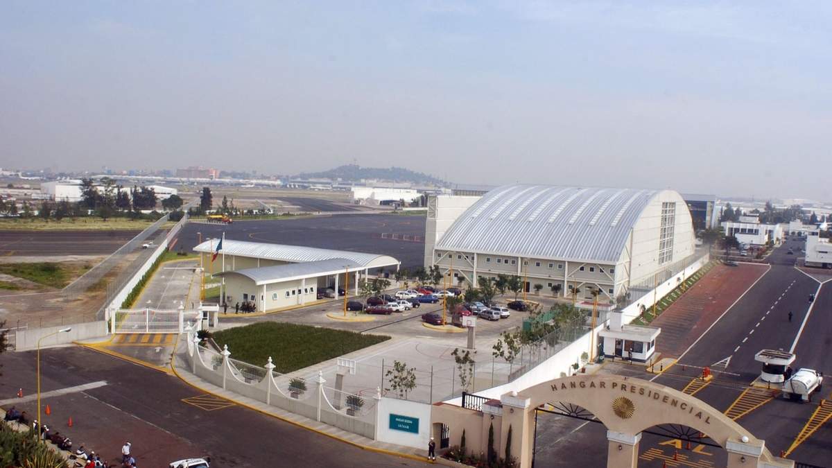 El hangar presidencial de México
