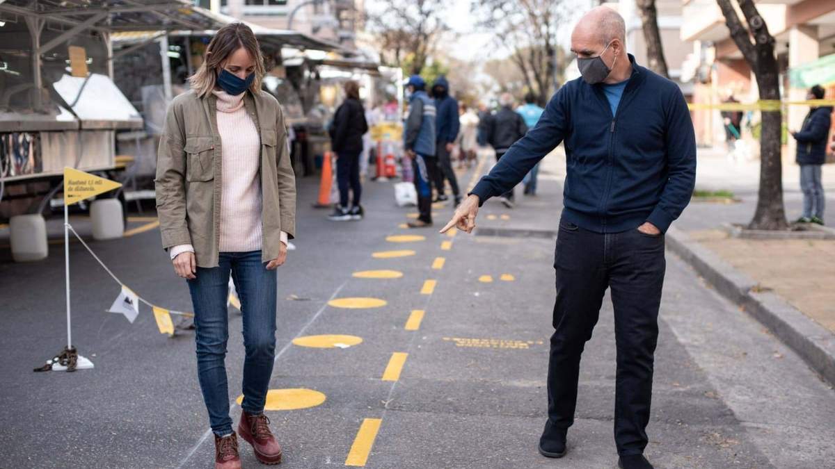 Clara Muzzio y Horacio Rodríguez Larreta. Fuente:(Twitter)