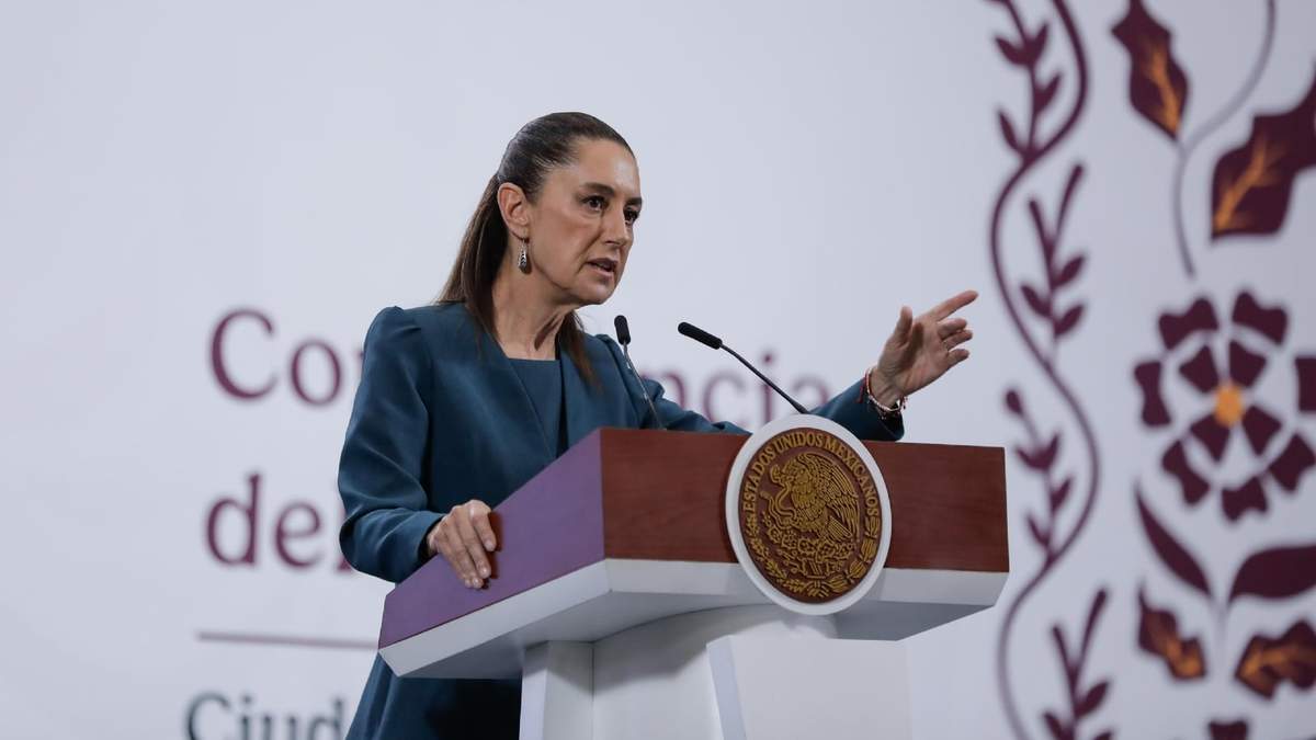 La presidenta Claudia Sheinbaum en conferencia