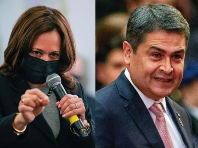 En conversación con Giammattei, Harris aboga por una "acción coordinada" en tema migratorio