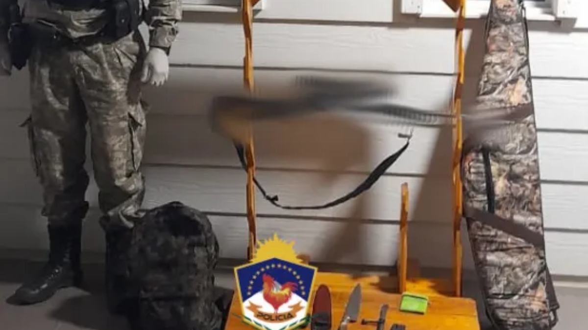 Secuestran un arma de fuego. Fuente: (Policía de Neuquén)