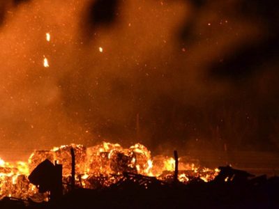 Explosión e incendio: se prendió fuego una papelera de Cipolletti
