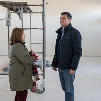 Koopmann recorrió las obras en la sede de la Asociación Civil Pensar