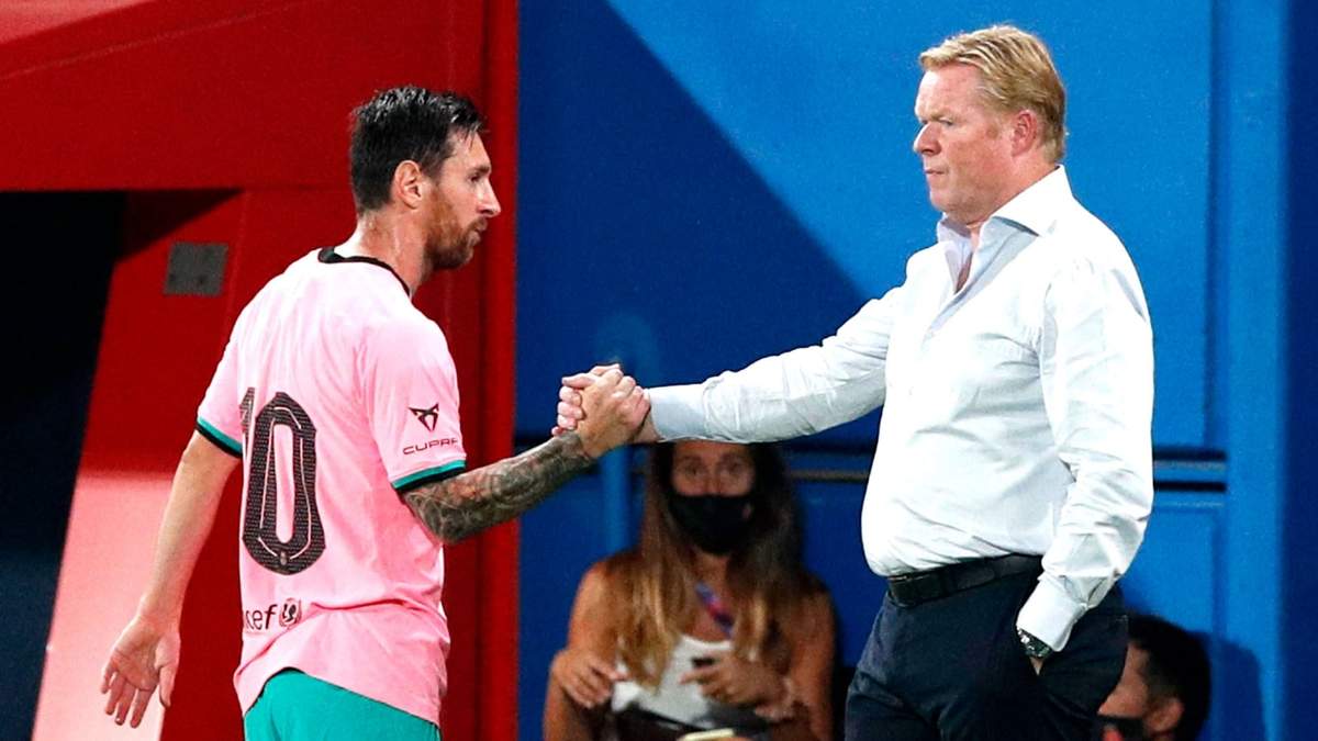 Koeman con Messi. Fuente: (Instagram)