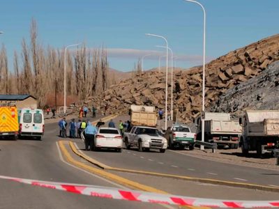 Neuquén habilitó el tramo de la ruta 43 afectado por el derrumbe del cerro de la Virgen