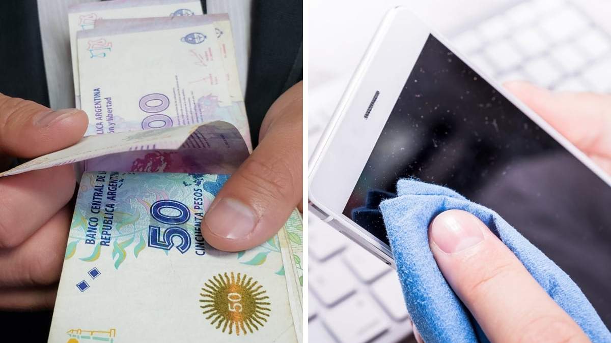 A una temperatura de 20°C, el virus puede estar activo hasta cuatro semanas en billetes y celulares. Fuente: (Twitter)