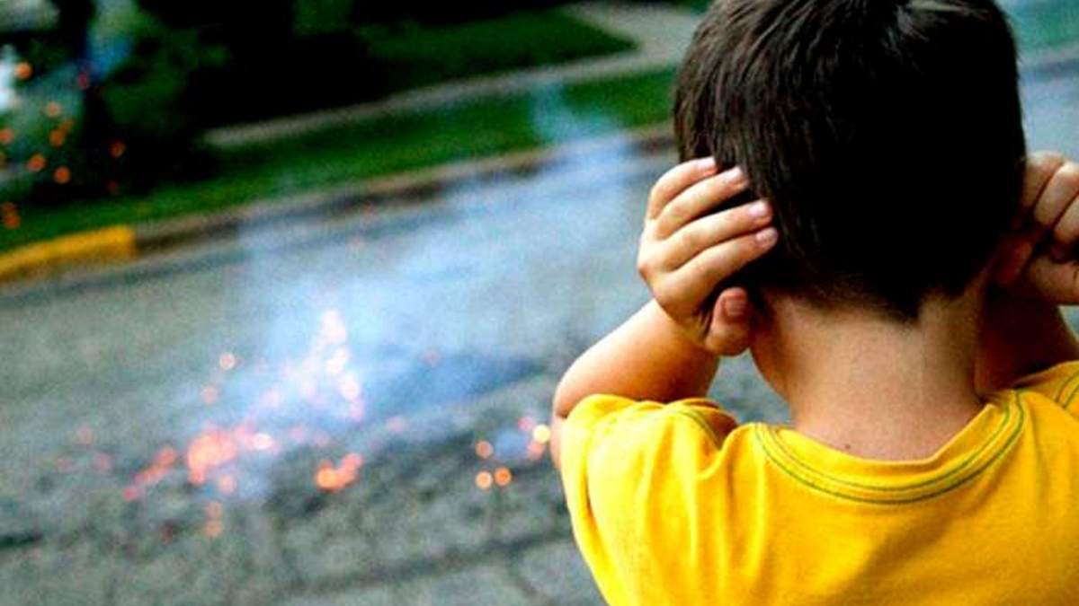 La pirotecnia genera malestar y daño en algunas personas. Fuente: (Twitter)