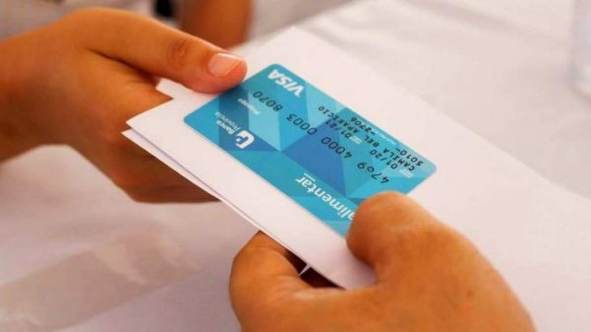 Tarjetas Alimentar. Fuente: (Twitter)