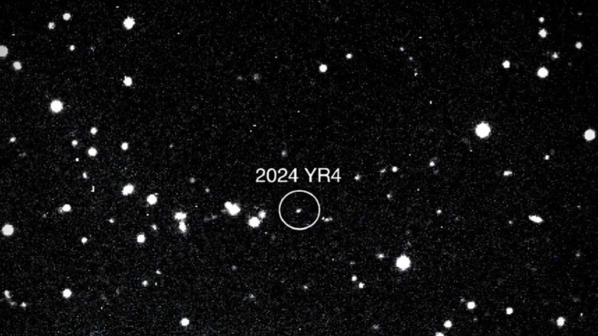 El asteroide 2024 YR4 observado por el telescopio Magdalena Ridge de 2,4 m en el Instituto Tecnológico de Nuevo México el 27 de enero de 2025