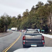 Largas filas en el paso fronterizo Cardenal Samoré para pasar a Chile