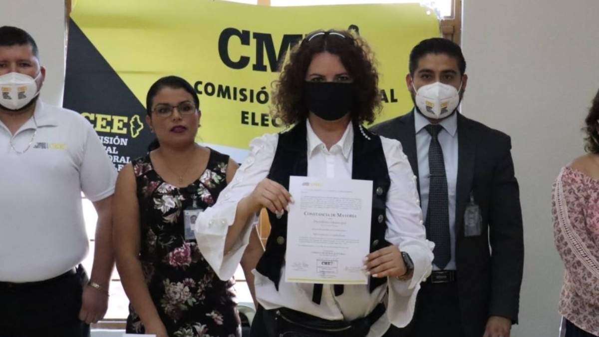Nancy Olinda Gutiérrez Arrambide, ganadora de la elección en Zuazua
