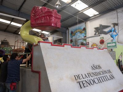 Carro monumental por 700 años de fundación México-Tenochtitlan liderará el Desfile de Día de Muertos