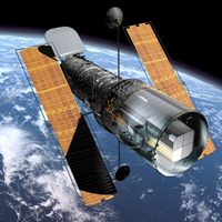 Como una gran espada láser: el telescopio Hubble captó una imagen impresionante de un raro fenómeno