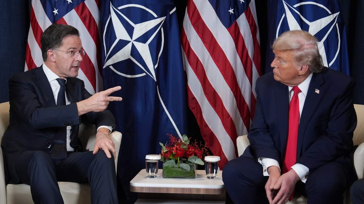 Mark Rutte, secretario general de la OTAN, en su encuentro con Trump