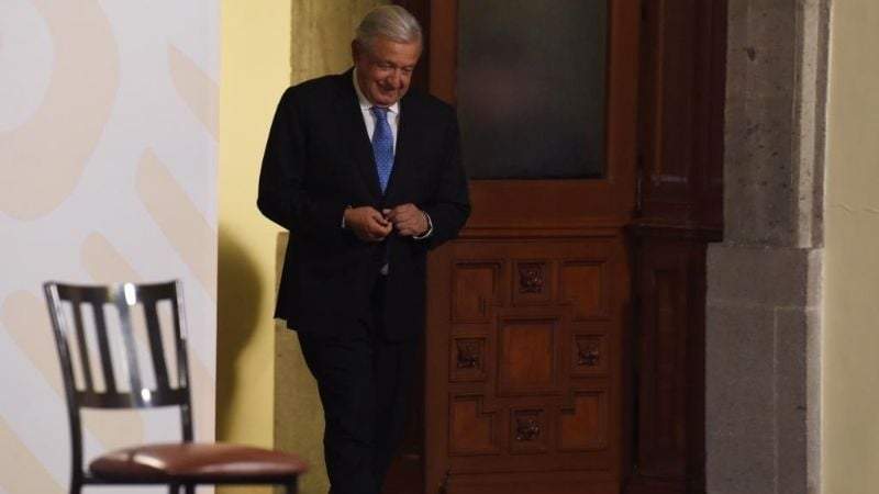 El presidente López Obrador en la mañanera