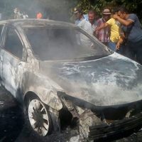 Ejecutan e incineran a un presunto huachicolero en Tabasco (Video)
