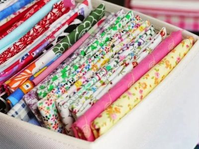 Con retazos de telas viejas y tubos de cartón, armá este genial proyecto para decorar tu mesa
