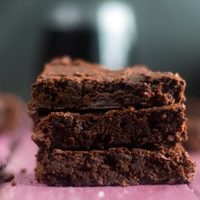 Brownie con vino tinto, sólo para muy golosos