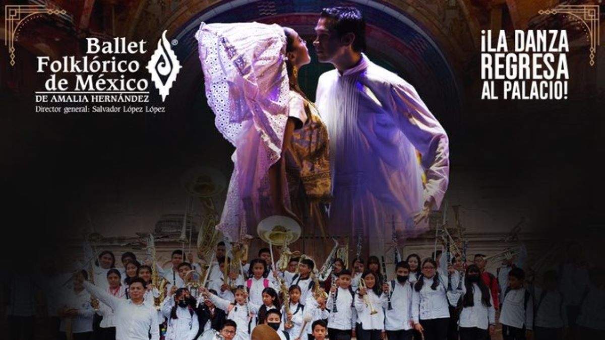 Gala del Ballet Folklórico de Amalia Hernández en Bellas Artes con la Banda Filarmónica Municipal de Ayutla