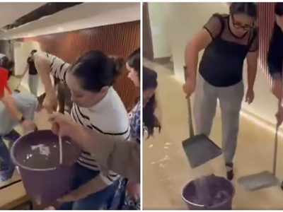 Se inunda el Congreso de la Ciudad de México por fuertes lluvias