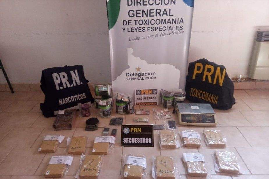 Desbaratan banda narco en Río Negro Fuente:(Twitter)