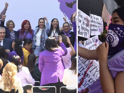Crónica de dos conmemoraciones: el 8M dentro y fuera de Palacio Nacional