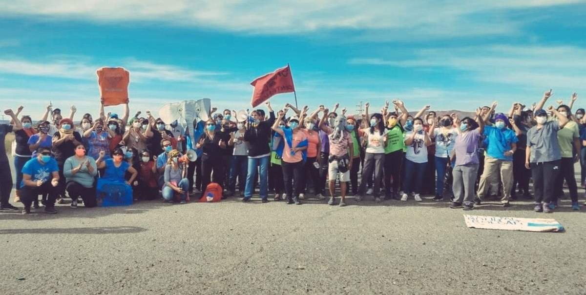 Personal de Salud de Neuquén en lucha. Fuente: (Twitter)