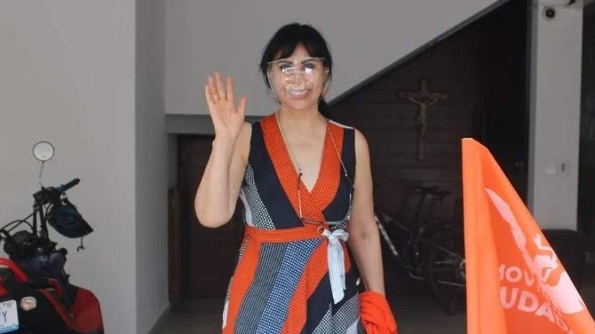 La candidata de Movimiento Ciudadano (MC) a la alcaldía de Moroleón, Alma Rosa Barragán