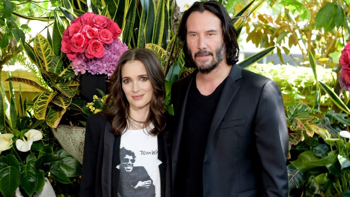 Winona Ryder y Keanu Reeves. Fuente: (Instagram)