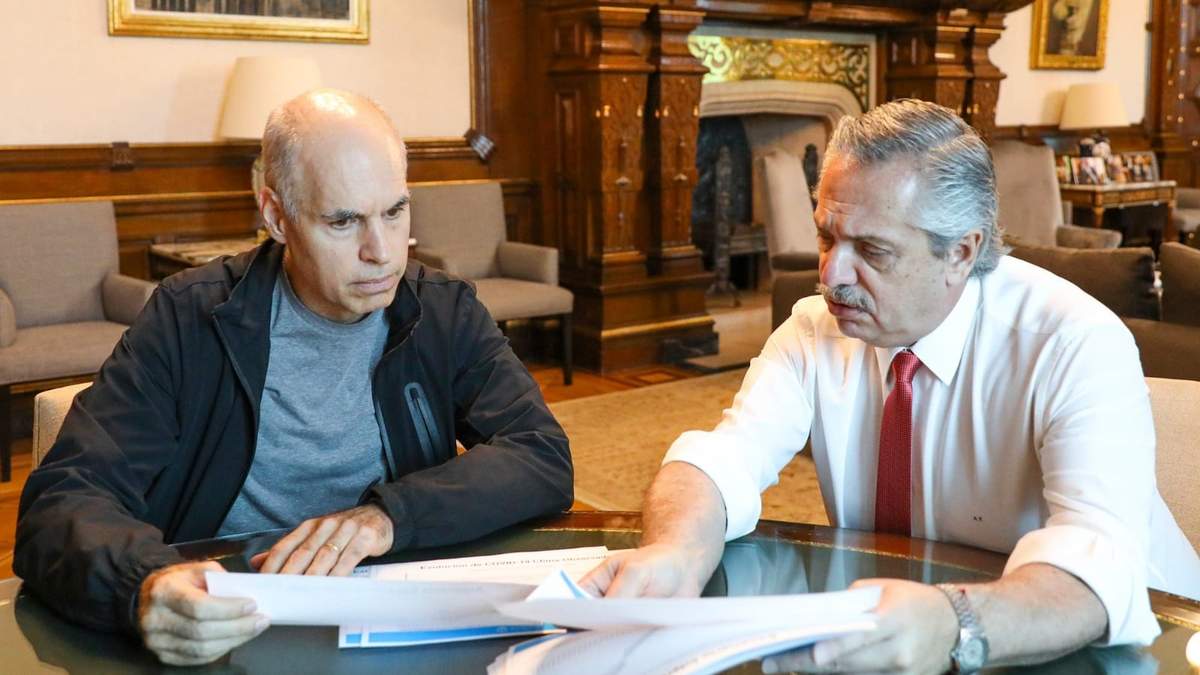 Rodríguez Larreta y Fernández. Fuente: (Twitter)